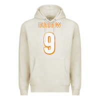 Oatmeal Heather Burrow Jersey Premium Hoodie - FloraArt