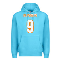 Ocean Blue Burrow Jersey Premium Hoodie - FloraArt