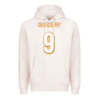 Pale Pink Burrow Jersey Premium Hoodie - FloraArt