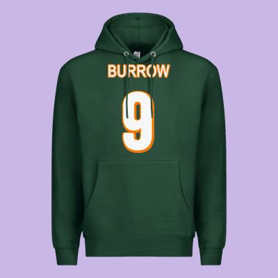 Burrow Jersey Premium Hoodie Designed By Floraart