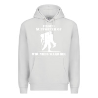 Dove Grey wounded warrior Premium Hoodie - FloraArt