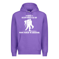 Purple wounded warrior Premium Hoodie - FloraArt
