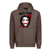 Coffee Billy Puppet Saw Jigsaw Inspired Premium Hoodie - FloraArt