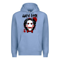 Colony Blue Billy Puppet Saw Jigsaw Inspired Premium Hoodie - FloraArt