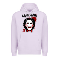 Lilac Billy Puppet Saw Jigsaw Inspired Premium Hoodie - FloraArt