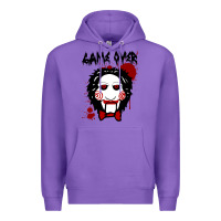 Purple Billy Puppet Saw Jigsaw Inspired Premium Hoodie - FloraArt