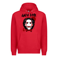 Red Billy Puppet Saw Jigsaw Inspired Premium Hoodie - FloraArt