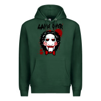 Sports Green Billy Puppet Saw Jigsaw Inspired Premium Hoodie - FloraArt