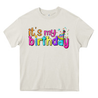 Cream it's my birthday Heavy Core Tee - BundleAndBundleShop