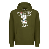 Army Green schoolhouse rock vote with bill with white type t shirt Premium Hoodie - FloraArt