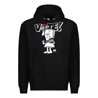 Black schoolhouse rock vote with bill with white type t shirt Premium Hoodie - FloraArt