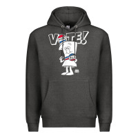 Charcoal Heather schoolhouse rock vote with bill with white type t shirt Premium Hoodie - FloraArt