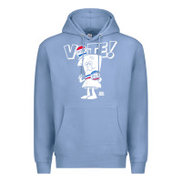 Colony Blue schoolhouse rock vote with bill with white type t shirt Premium Hoodie - FloraArt