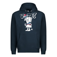 Navy schoolhouse rock vote with bill with white type t shirt Premium Hoodie - FloraArt