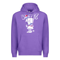 Purple schoolhouse rock vote with bill with white type t shirt Premium Hoodie - FloraArt