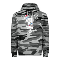 Slate Camo schoolhouse rock vote with bill with white type t shirt Premium Hoodie - FloraArt