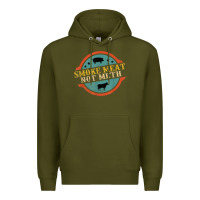 Army Green smoke meat not meth funny bbq grill lover meat lover retro Premium Hoodie - FloraArt