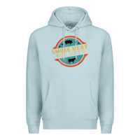 Blue Mist smoke meat not meth funny bbq grill lover meat lover retro Premium Hoodie - FloraArt