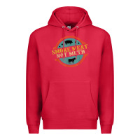 Cardinal smoke meat not meth funny bbq grill lover meat lover retro Premium Hoodie - FloraArt