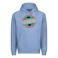 Colony Blue smoke meat not meth funny bbq grill lover meat lover retro Premium Hoodie - FloraArt