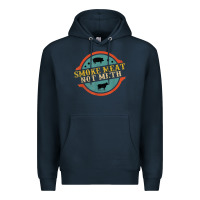 Navy smoke meat not meth funny bbq grill lover meat lover retro Premium Hoodie - FloraArt
