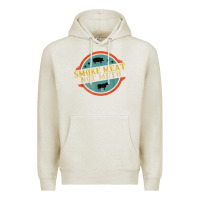 Oatmeal Heather smoke meat not meth funny bbq grill lover meat lover retro Premium Hoodie - FloraArt
