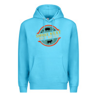 Ocean Blue smoke meat not meth funny bbq grill lover meat lover retro Premium Hoodie - FloraArt