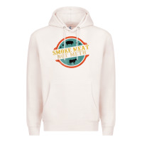 Pale Pink smoke meat not meth funny bbq grill lover meat lover retro Premium Hoodie - FloraArt