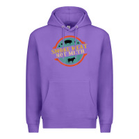 Purple smoke meat not meth funny bbq grill lover meat lover retro Premium Hoodie - FloraArt