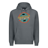 Rock smoke meat not meth funny bbq grill lover meat lover retro Premium Hoodie - FloraArt
