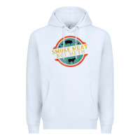 White smoke meat not meth funny bbq grill lover meat lover retro Premium Hoodie - FloraArt