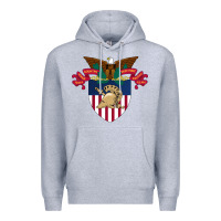 Heather Grey United States, Military Academy Premium Hoodie - FloraArt