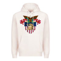 Pale Pink United States, Military Academy Premium Hoodie - FloraArt