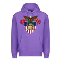 Purple United States, Military Academy Premium Hoodie - FloraArt