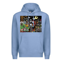Colony Blue nightmare before christmas Premium Hoodie - FloraArt