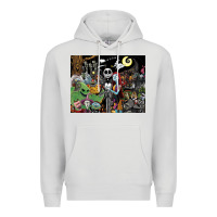 Dove Grey nightmare before christmas Premium Hoodie - FloraArt
