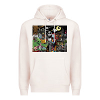 Pale Pink nightmare before christmas Premium Hoodie - FloraArt