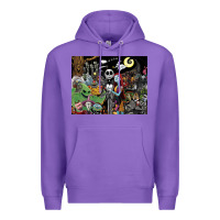 Purple nightmare before christmas Premium Hoodie - FloraArt