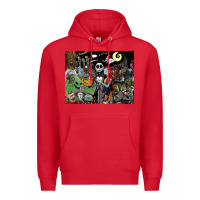 Red nightmare before christmas Premium Hoodie - FloraArt