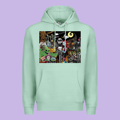 Nightmare Before Christmas Premium Hoodie Designed By Floraart
