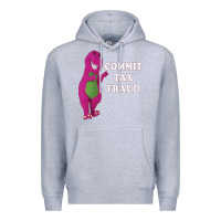 Heather Grey commit tax fraud essential Premium Hoodie - FloraArt
