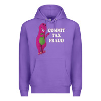Purple commit tax fraud essential Premium Hoodie - FloraArt