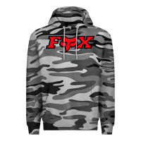 Slate Camo fox Premium Hoodie - FloraArt