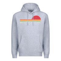Heather Grey Rowing . Retro Style  For Rower Premium Hoodie - FloraArt