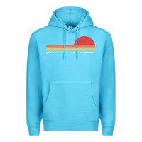 Ocean Blue Rowing . Retro Style  For Rower Premium Hoodie - FloraArt