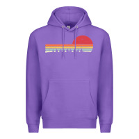 Purple Rowing . Retro Style  For Rower Premium Hoodie - FloraArt