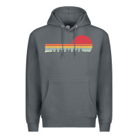 Rock Rowing . Retro Style  For Rower Premium Hoodie - FloraArt