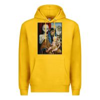 Lemon alien chimp baby religion conspiracy poster Premium Hoodie - FloraArt