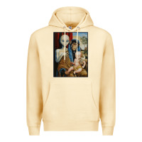 Pina Colada alien chimp baby religion conspiracy poster Premium Hoodie - FloraArt