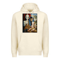 Sandshell alien chimp baby religion conspiracy poster Premium Hoodie - FloraArt